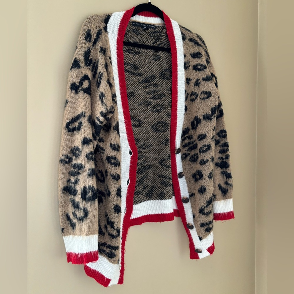 Cute cheetah print cardigan